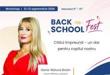 Biblioteca vine la Focșani Mall afis biblioteca