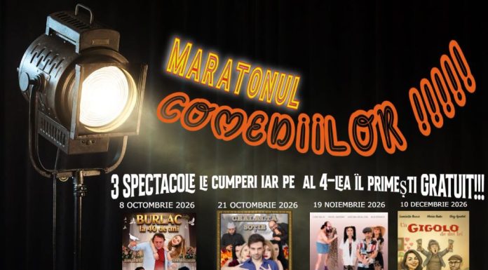 Maratonul comediilor la Teatrul Municipal ”Maior Gh. Pastia”