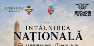 Expoziție de automobile Renault de epocă, pe 19 septembrie, în Piața Unirii din Focșani