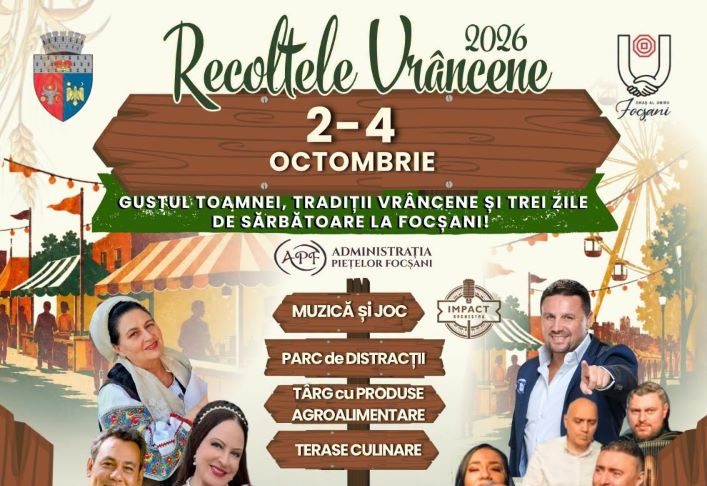 Sărbătoarea recoltei, săptămâna viitoare, în Târgul Obor din Focșani