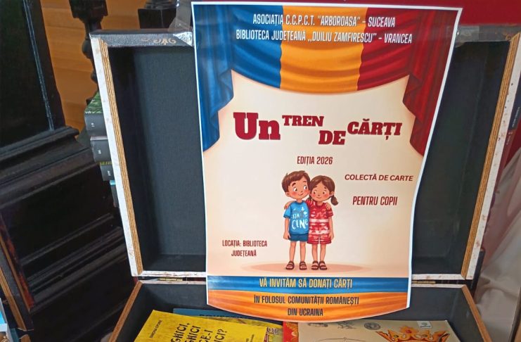 FOTO „Un tren de cărți”, pregătit să plece spre copiii români din Ucraina