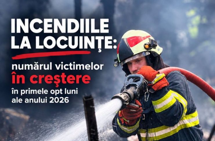 Incendiile la locuințe: numărul victimelor în creștere în primele opt luni ale anului 2026