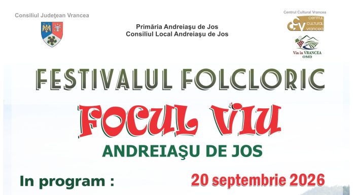 Duminică, 20 septembrie, o nouă ediție a Festivalului Folcloric Focul Viu de la Andreiașu