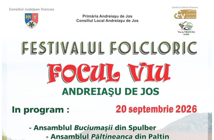 Duminică, 20 septembrie, o nouă ediție a Festivalului Folcloric Focul Viu de la Andreiașu