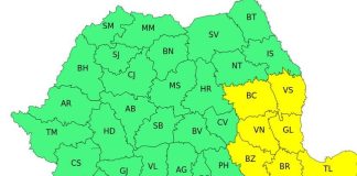 Vânt puternic până miercuri seara în Vrancea