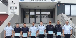 FOTO Curajul și devotamentul, răsplătite la ISU Vrancea, de Ziua Pompierilor