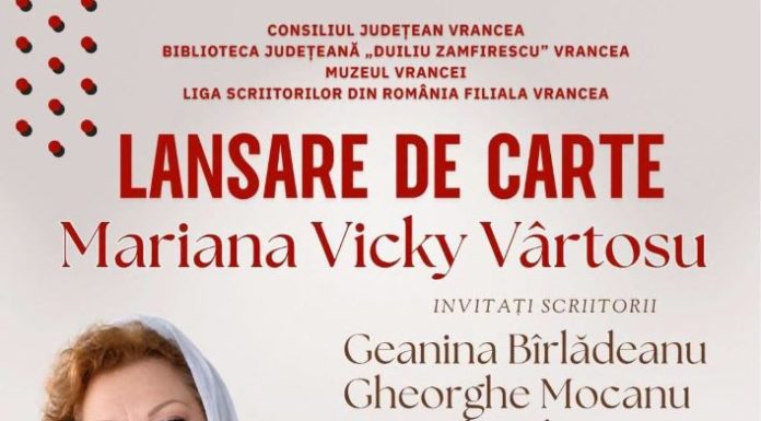 „Jurnal funambulesc. Vocea de catifea” – o nouă întâlnire cu literatura Marianei Vicky Vârtosu