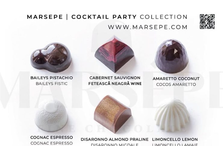 Ciocolateria vrânceană Marsepe, o nouă colecție inedită: pralinele cu alcool ”Cocktail Party”