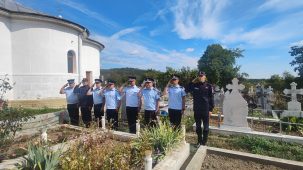 FOTO Omagiu și recunoștință pentru maiorul post-mortem Liviu Mihalache 1 pompieri omagiu 2