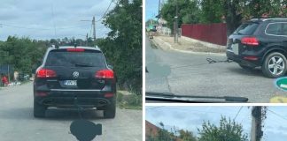 Câine legat de mașină, târât pe stradă. Ce a descoperit poliția