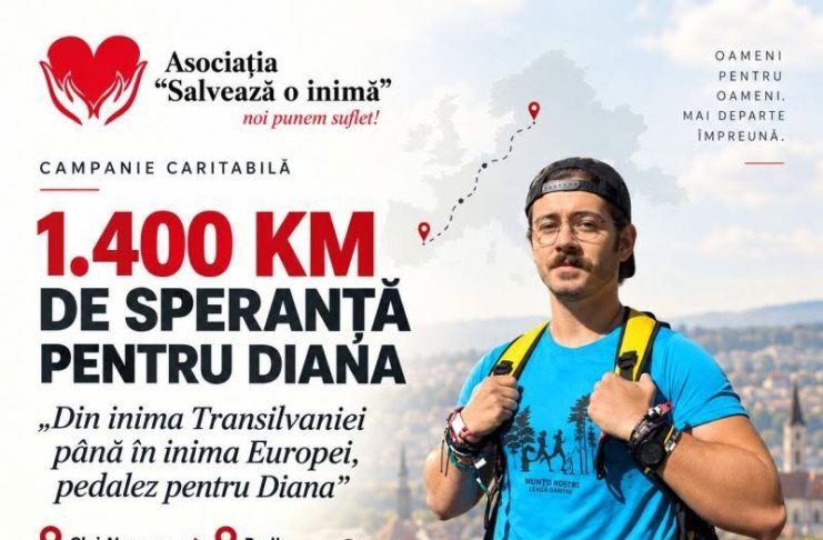 Umanitar: A plecat singur spre Berlin, pe bicicletă. Ce îl face pe Mihai să pedaleze 1.400 km pentru o fetiță de 13 ani