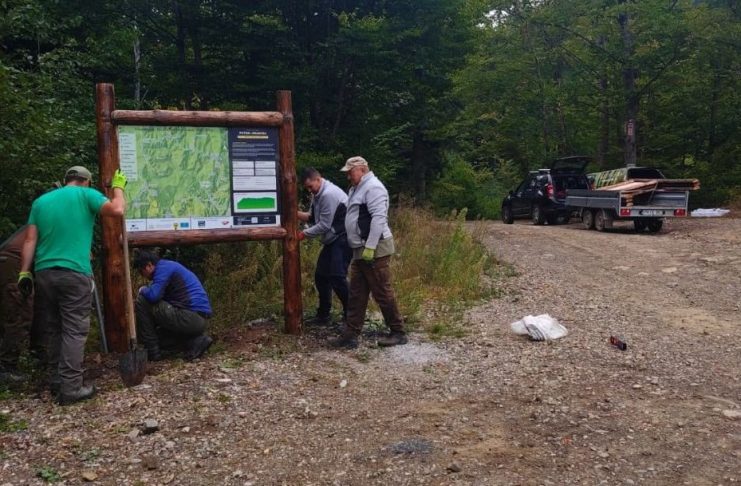 FOTO Traseul MTB, pregătit. Pasionații de mountain bike, așteptați sâmbătă, la Golul Lepșei