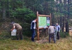FOTO Traseul MTB, pregătit. Pasionații de mountain bike, așteptați sâmbătă, la Golul Lepșei 1 traseu mtb