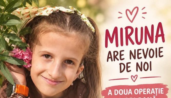 Apel umanitar: Miruna are nevoie de noi!