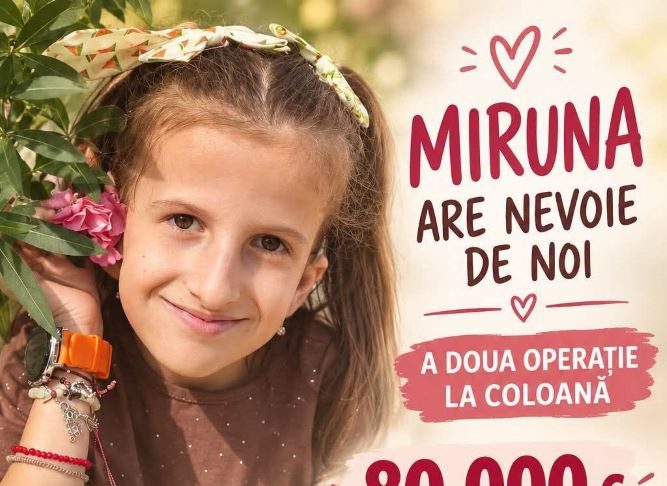 Apel umanitar: Miruna are nevoie de noi!