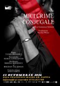 ”Mici crime conjugale”, la preț redus, la Teatrul Focșani 1 afis crime conjugale