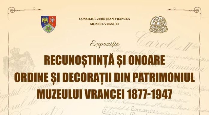 Expoziție de ordine și decorații, la Muzeul Vrancei