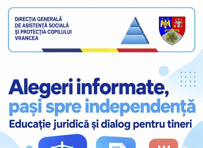 „Alegeri informate, pași spre independență” – educație juridică și dialog pentru tinerii din sistemul de protecție specială