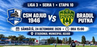 Fotbal: Adjudul vrea 3 puncte, astăzi, pe teren propriu