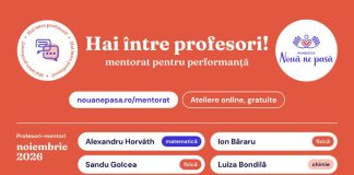 Hai între profesori! / Ateliere gratuite de mentorat pentru performanță: înscrieri deschise profesorilor din toată țara