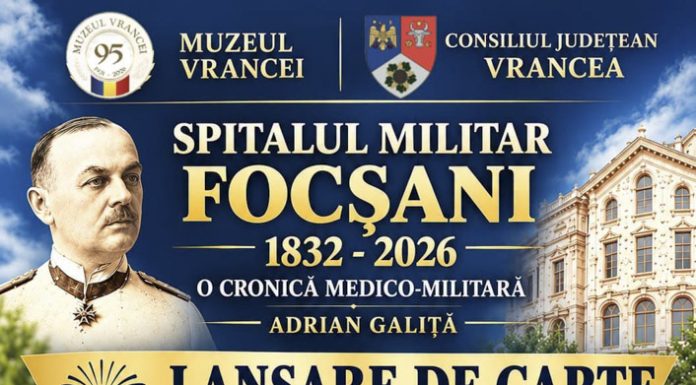 Lansare de carte, la Muzeul Unirii: volum dedicat Spitalului Militar Focșani