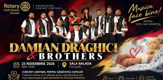 Damian Drăghici, concert caritabil la Focșani