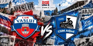 Fotbal: CSM Adjud, test de foc, sâmbătă, pe terenul liderului CSM Vaslui