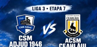 Fotbal: CSM Adjud vizează o nouă victorie, astăzi, pe teren propriu