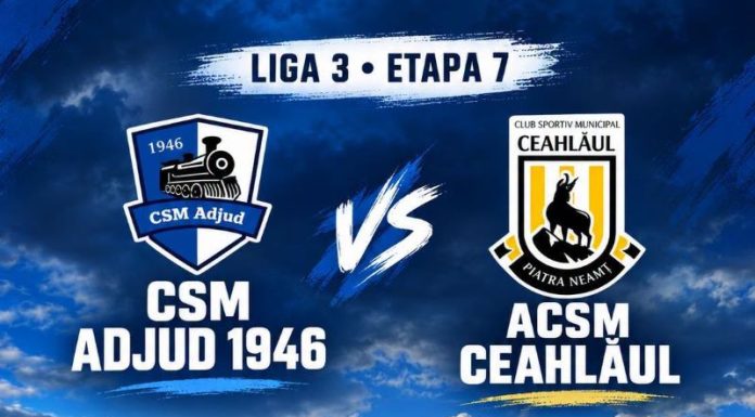 Fotbal: CSM Adjud vizează o nouă victorie, astăzi, pe teren propriu