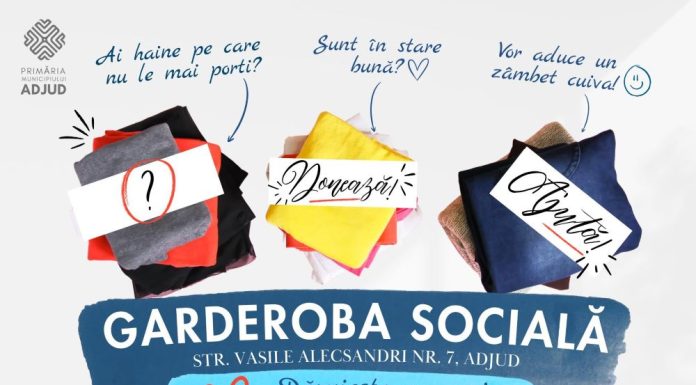 Nu aruncați hainele, rechizitele și jucăriile care vă prisosesc! Le puteți aduce la Garderoba Socială Adjud, în beneficiul celor nevoiași