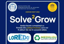 15 studenți ai Facultății de Administrație și Afaceri, extensia Focșani a Universității din București, studiază două săptămâni probleme reale ale unor firme din Vrancea carton proiect studenti