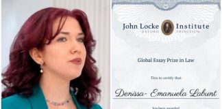 Unirista Denissa Lăbunț, premiată de John Locke Institute – Global Essay Prize 2026