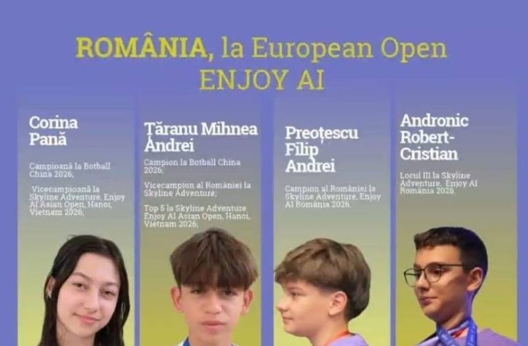 FOTO Elev al Colegiului Cuza, calificat la Campionatul Mondial EnjoyAI