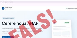 ANAF: Avertizare privind tentative de fraudă prin intermediul unor site-uri false