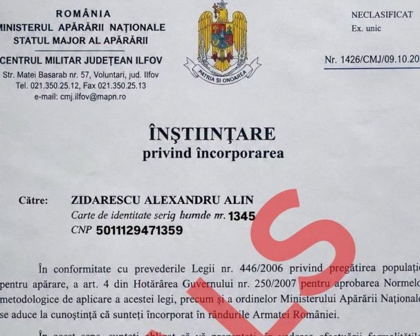 Un nou fals distribuit în mediul online: tinerii ar fi chemați la ”încorporare”