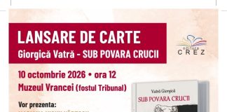 Carte, credință și artă – lansare de carte și expoziție de pictură și desen, sâmbătă, la Muzeul Vrancei
