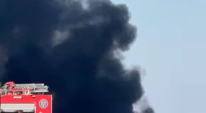 VIDEO Autoturism în flăcări, pe Autostrada Moldovei