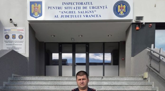Plutonier adjutant Ene Ciprian, desemnat „Pompierul lunii septembrie”