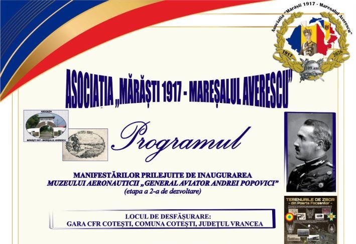 FOTO Se pregătește inaugurarea Muzeului Aeronauticii „General Aviator Andrei Popovici”, din Gara Cotești – etapa a II-a de dezvoltare