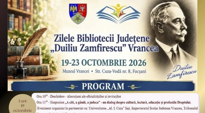 Evenimentele de miercuri și joi, în cadrul Zilelor Bibliotecii Județene