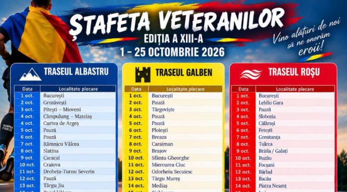 VIDEO Ștafeta Invictus-Pe urmele eroilor a trecut și prin Focșani