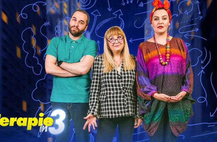 TERAPIE ÎN 3, mâine, pe scena Teatrului Focșani / Când problemele de cuplu ajung pe… masa psihologului!